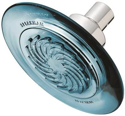 Speakman Reaction Low-Flow Showerhead' Chrome With Dusk Blue Frame' 1.5 Gpm