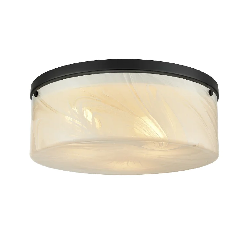 Industrial Lighting for Printing Press FacilitiesBessemer Three Light Flush Mount