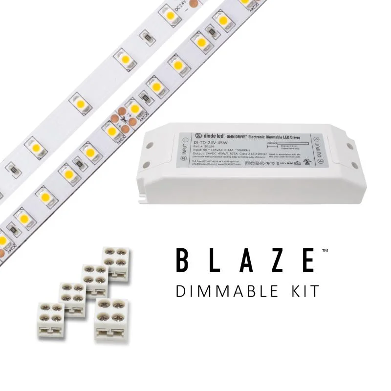 Industrial Exit Sign Lighting for Quick EvacuationBlaze 24V LED Retail Tape Light Kits, OMNIDRIVE Power Supply, 100lm Industrial Exit Sign Lighting for Quick EvacuationBlaze 24V LED Retail Tape Light Kits, OMNIDRIVE Power Supply, 100lm