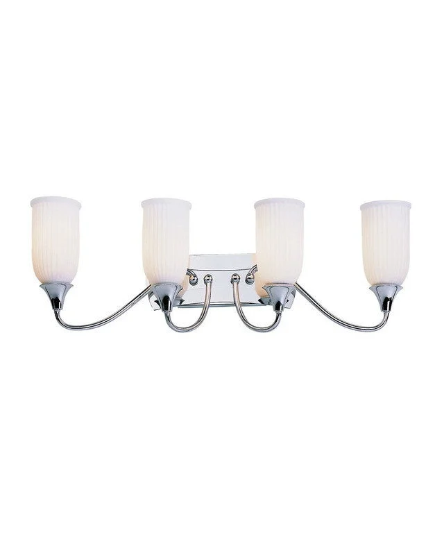 Trans Globe Lighting 7614 PC Four Light Bath Wall Fixture in Polished Chrome Finish