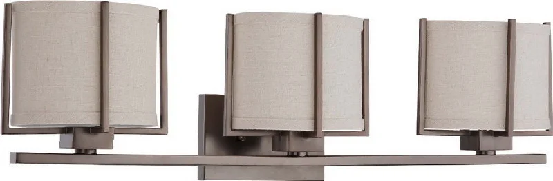 Nuvo Lighting 60-4453 Portia Collection Three Light Bath Vanity Wall in Hazel Bronze Finish Nuvo Lighting 60-4453 Portia Collection Three Light Bath Vanity Wall in Hazel Bronze Finish