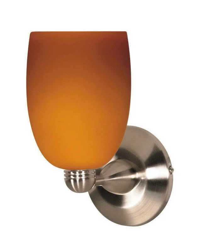 Nuvo Lighting 60-690 One Light Wall Sconce in Brushed Nickel Finish and Butterscotch Glass Nuvo Lighting 60-690 One Light Wall Sconce in Brushed Nickel Finish and Butterscotch Glass