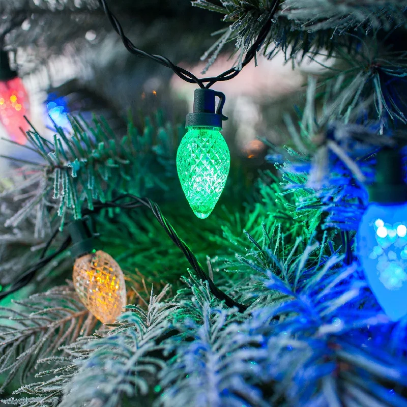 Battery - Operated String Lights for Indoor Use60 Multi Coloured C7 Pinecone Christmas Lights Battery - Operated String Lights for Indoor Use60 Multi Coloured C7 Pinecone Christmas Lights