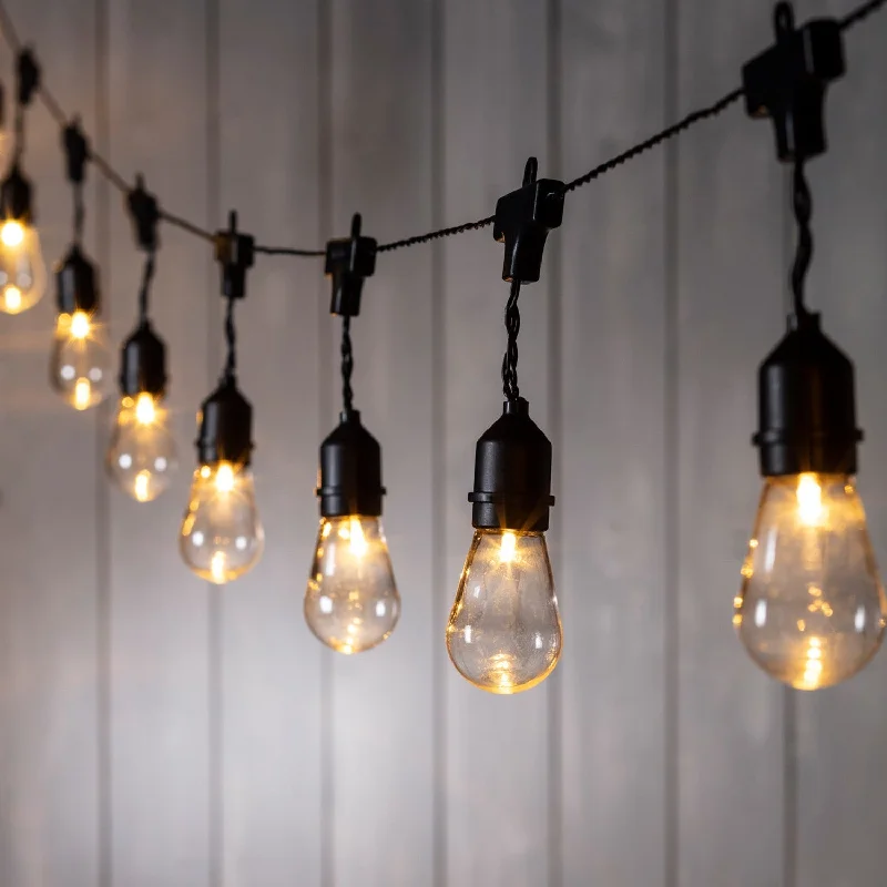 Solar - Powered String Lights for Energy - Saving Backyards15 Drop Bulb Battery Festoon Lights Solar - Powered String Lights for Energy - Saving Backyards15 Drop Bulb Battery Festoon Lights