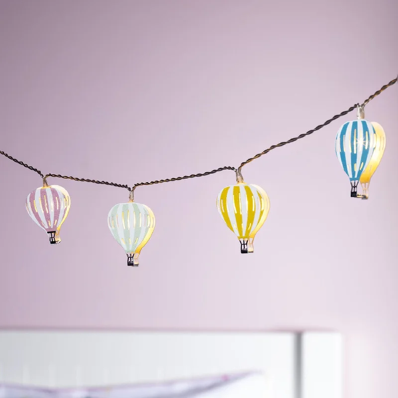 String Lights with Clear Bulbs for a Classic Look12 Hot Air Balloon Battery Children's Fairy Lights String Lights with Clear Bulbs for a Classic Look12 Hot Air Balloon Battery Children's Fairy Lights