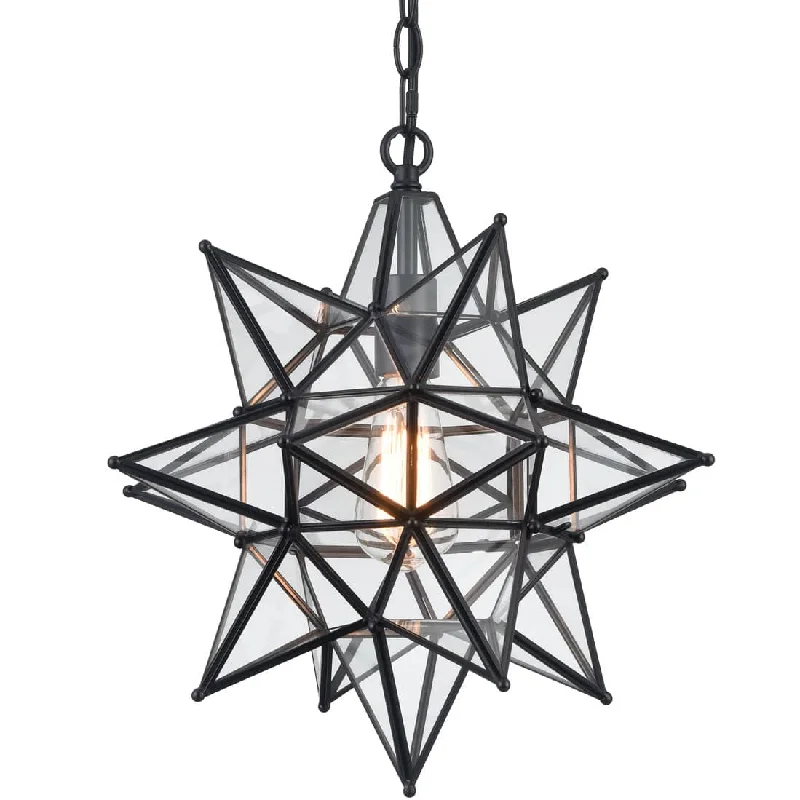 Energy - Efficient Industrial Lighting for Cost - Savings16 Inch Modern Star Pendant Light Boho Black Hanging Pendant Light Energy - Efficient Industrial Lighting for Cost - Savings16 Inch Modern Star Pendant Light Boho Black Hanging Pendant Light