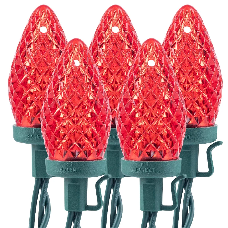 LED String Lights with Warm White GlowChristmas C9 Strawberry LED String Lights, Integrated LED String Lights with Warm White GlowChristmas C9 Strawberry LED String Lights, Integrated