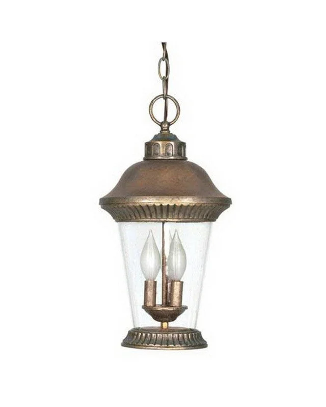 Nuvo Lighting 60-969 Clarion Collection Three Light Exterior Outdoor Hanging Lantern in Platinum Gold Finish Nuvo Lighting 60-969 Clarion Collection Three Light Exterior Outdoor Hanging Lantern in Platinum Gold Finish