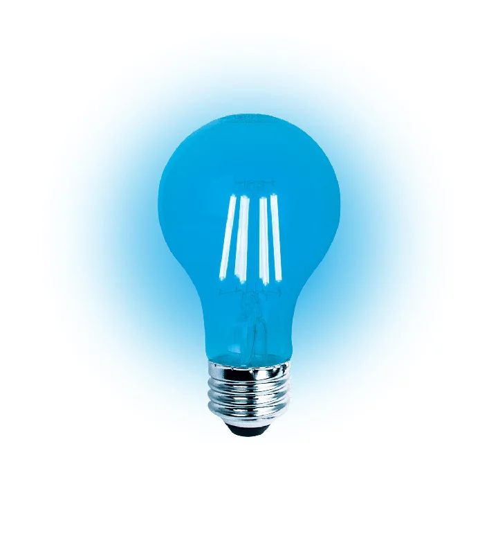 Explosion - Proof Industrial Lighting for Hazardous LocationsLED Classic Filament A19 Lamp E26 Blue Clear - 2.4", 8W