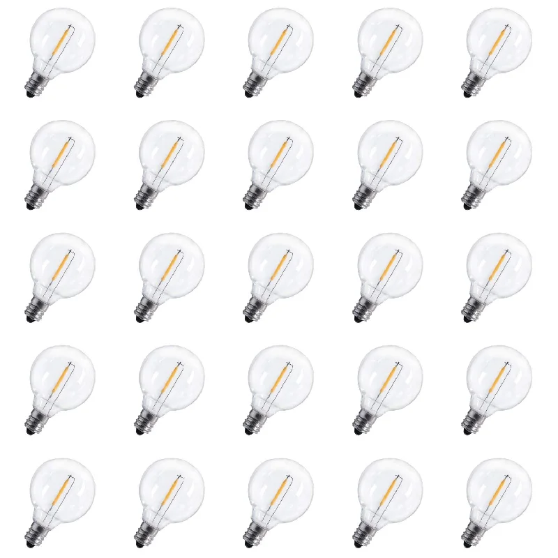 Color - Changing LED String Lights for Christmas DecorSolar G40 1W 3V Globe LED Light Bulbs, Warm White Color - Changing LED String Lights for Christmas DecorSolar G40 1W 3V Globe LED Light Bulbs, Warm White