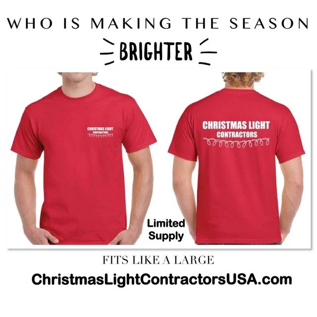 String Lights for Outdoor Dining AreasChristmas Light Contractors Short Sleeve Shirt - FREE $hipping! String Lights for Outdoor Dining AreasChristmas Light Contractors Short Sleeve Shirt - FREE $hipping!