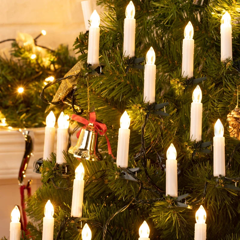 String Lights for DIY Home Decor ProjectsChristmas LED Candle String lights, Warm White