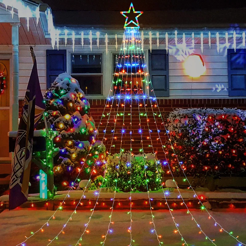 String Lights for Outdoor Dining AreasChristmas Plastic LED Tree String Lights with Star Topper String Lights for Outdoor Dining AreasChristmas Plastic LED Tree String Lights with Star Topper