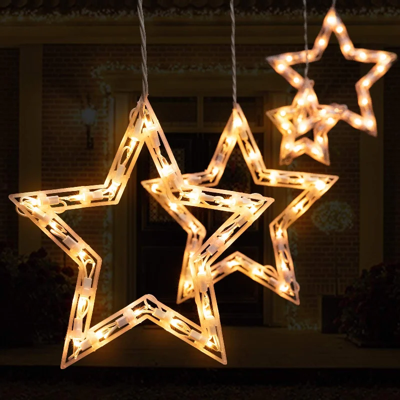 String Lights for Hotel Courtyard LightingChristmas Star Icicle String Lights, Incandescent Bulbs String Lights for Hotel Courtyard LightingChristmas Star Icicle String Lights, Incandescent Bulbs
