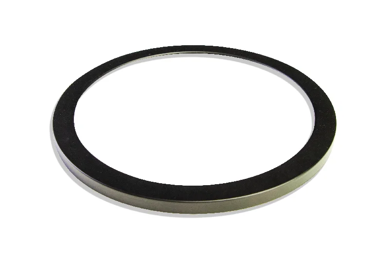 Dimmable Industrial Lighting for Ambiance ControlLED Slim Circle Flush Mount Matt Black Ring - 12", 24W