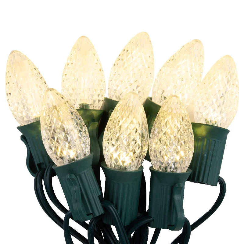 Waterproof String Lights for Patio DecorChristmas C7 Strawberry LED String Lights on Green Wire Waterproof String Lights for Patio DecorChristmas C7 Strawberry LED String Lights on Green Wire