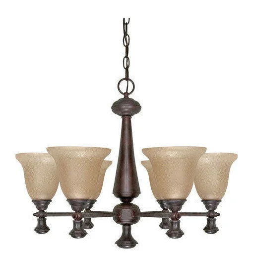 Nuvo Lighting 60-2415 Mericana Collection Six Light Energy Star Efficient GU24 Chandelier in Old Bronze Finish Nuvo Lighting 60-2415 Mericana Collection Six Light Energy Star Efficient GU24 Chandelier in Old Bronze Finish