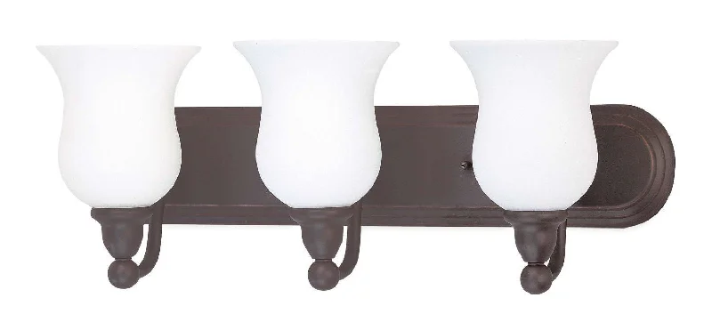 Nuvo Lighting 60-2439 Glenwood Collection Three Light Energy Star Efficient Fluorescent GU24 Bath Vanity Wall Mount in Sudbury Bronze Finish Nuvo Lighting 60-2439 Glenwood Collection Three Light Energy Star Efficient Fluorescent GU24 Bath Vanity Wall Mount in Sudbury Bronze Finish