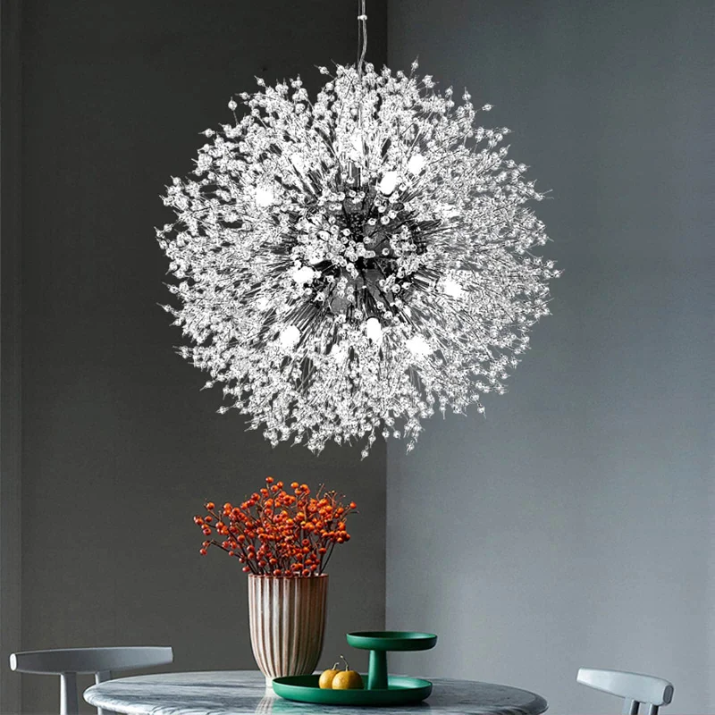 Incandescent Chandeliers for a Warm and Traditional Glow16-Light Dandelion Crystal Chandelier Firework Pendant Ceiling Light Incandescent Chandeliers for a Warm and Traditional Glow16-Light Dandelion Crystal Chandelier Firework Pendant Ceiling Light