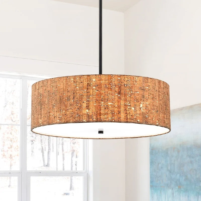 Chandeliers for High Ceilings to Fill Vertical Space4-Light Drum Pendant Chandelier with Black Canopy - 22"W - 22 in. W - 22 in. W Chandeliers for High Ceilings to Fill Vertical Space4-Light Drum Pendant Chandelier with Black Canopy - 22"W - 22 in. W - 22 in. W