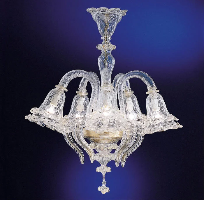 Minimalist Chandeliers for Sleek and Simple Interiors5 Light Murano Crystal And Gold Chandelier Minimalist Chandeliers for Sleek and Simple Interiors5 Light Murano Crystal And Gold Chandelier