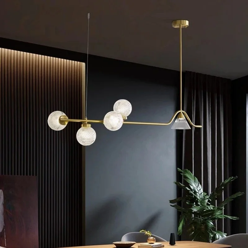 Art Deco Chandeliers for a Retro - Glam LookAmbrosia Linear Chandelier