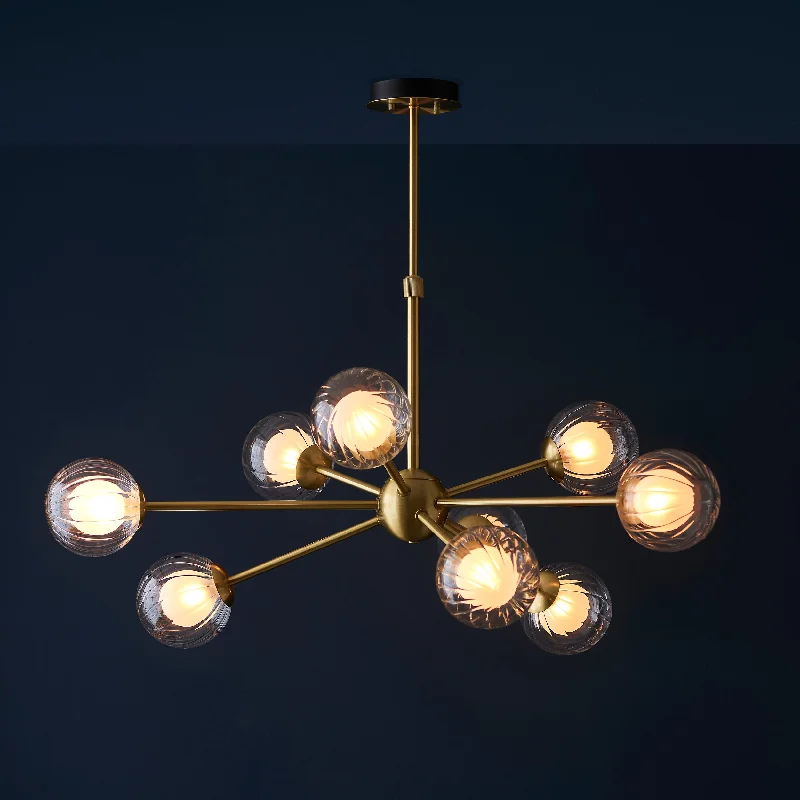 Chandeliers with Metal Frames in Gold FinishAmos Brixton Pendant Chandelier Light Satin Brass Chandeliers with Metal Frames in Gold FinishAmos Brixton Pendant Chandelier Light Satin Brass