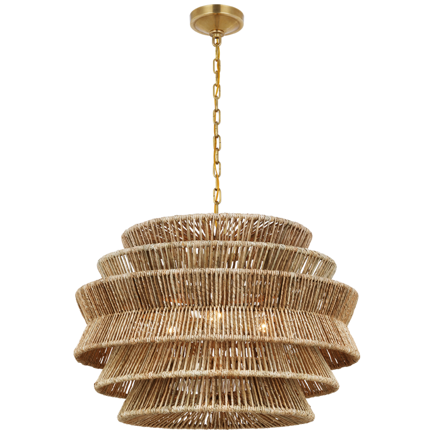Chandeliers with Metal Frames in Bronze FinishAntigua Drum Chandelier