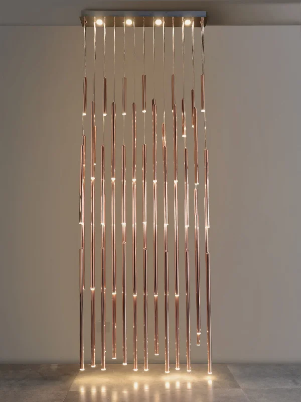 Chandeliers with Metal Frames in Copper FinishArendo Chandelier