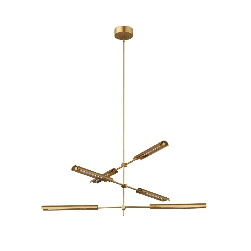 Chandeliers with Metal Frames in Copper FinishAstrid 6 Light Chandelier