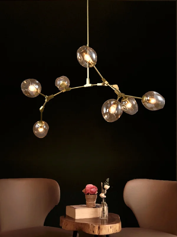 Chandeliers with Colored Glass for a Splash of ColorBernard Amber Chandelier