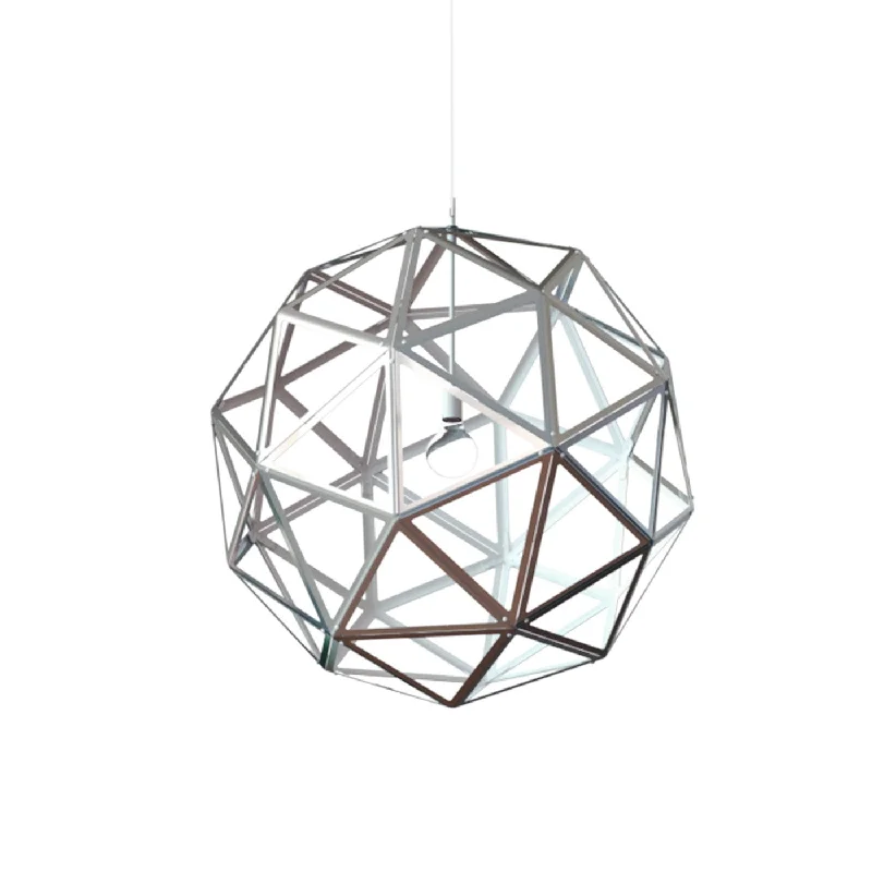 Chandeliers with Metal Frames in Gold FinishBlackjack Geodome GDM-32A-PW-12E-NAK Pendant Light - Polished Nickel