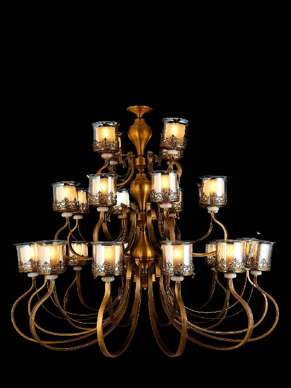 Art Deco Chandeliers for a Retro - Glam LookCarrie 24 Chandelier