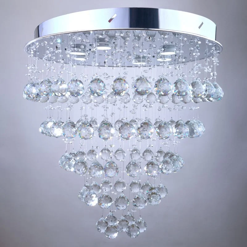 Chandeliers with Metal Frames in Gold FinishCrystal Chandelier - Lr580