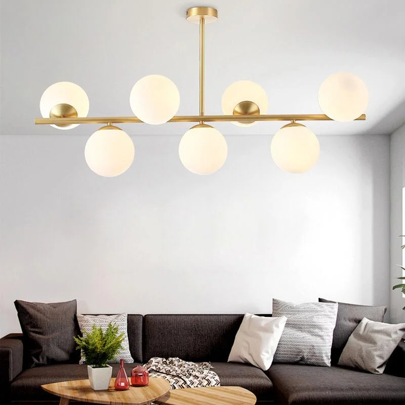 Large Chandeliers for Grand Halls and FoyersChandelier with 7 glass balls-as-270