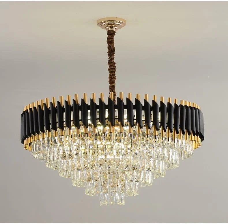 Chandeliers with Metal Frames in Gold FinishCrystal chandelier-as-230