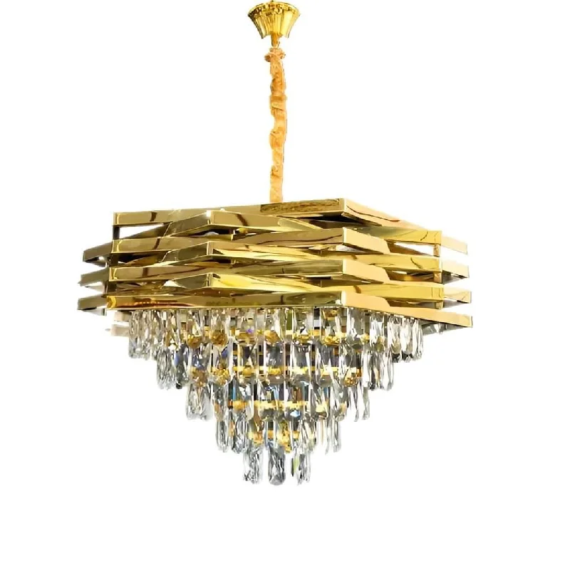Chandeliers with Clear Crystal for a Sparkling EffectCrystal chandelier-as-235