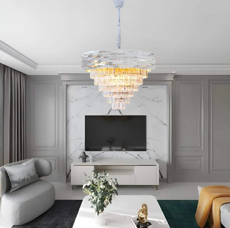 Chandeliers with Adjustable Height for Custom InstallationCrystal chandelier-as-240 Chandeliers with Adjustable Height for Custom InstallationCrystal chandelier-as-240