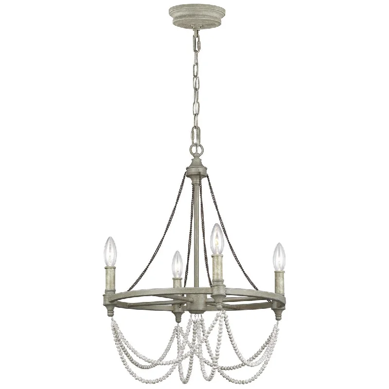 Chandeliers for Low Ceilings to Avoid OvercrowdingFeiss Beverly 4-Light Chandelier