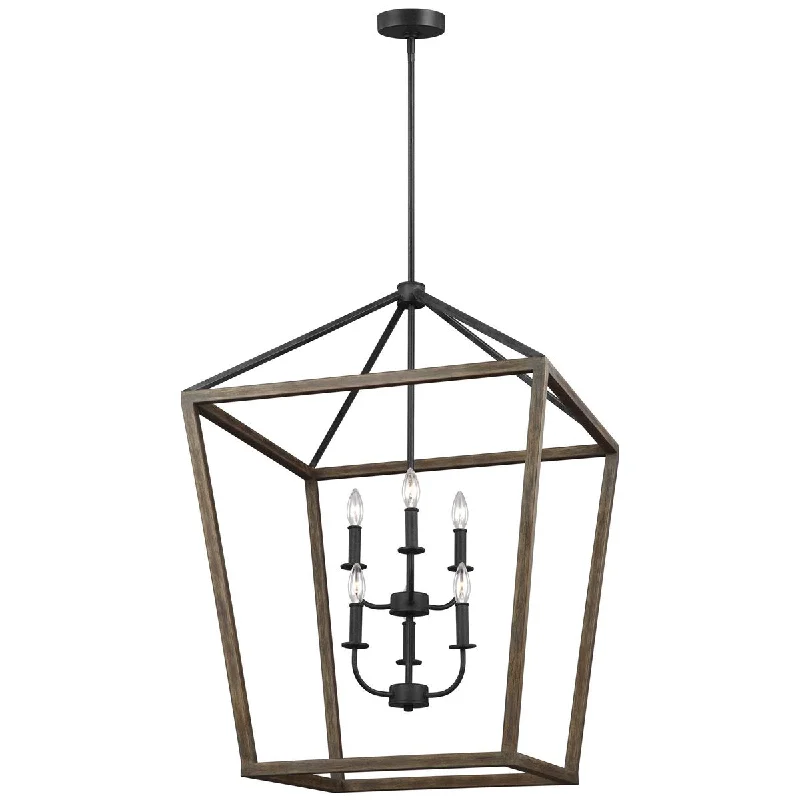 Chandeliers with Adjustable Height for Custom InstallationFeiss Gannet 6-Light Chandelier