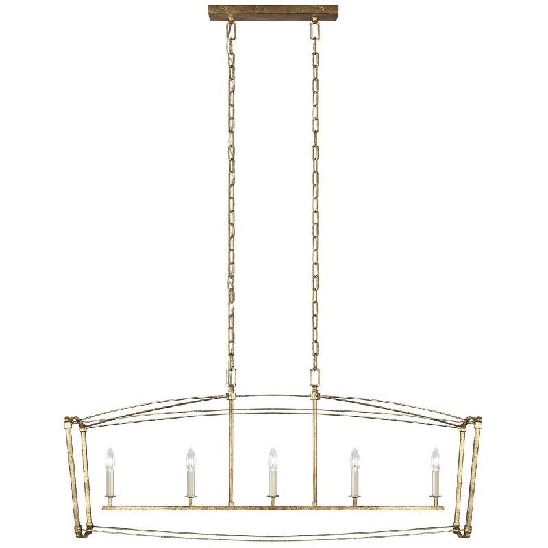 Ceiling - Mounted Chandeliers for Standard CeilingsFeiss Thayer 5-Light Linear Chandelier Ceiling - Mounted Chandeliers for Standard CeilingsFeiss Thayer 5-Light Linear Chandelier