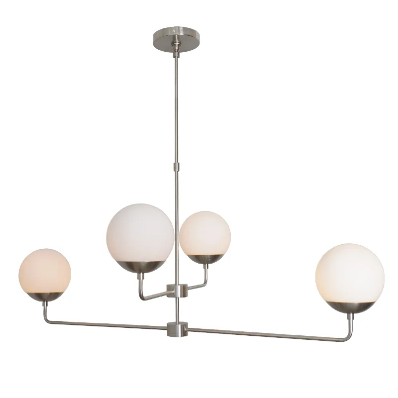 Chandeliers for High Ceilings to Fill Vertical SpaceFour Globe Brass Sputnik Chandelier