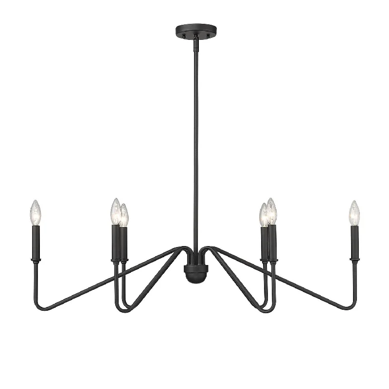 Chandeliers for Dining Rooms to Set the Mood for MealsKennedy Six Light Linear Pendant Chandeliers for Dining Rooms to Set the Mood for MealsKennedy Six Light Linear Pendant