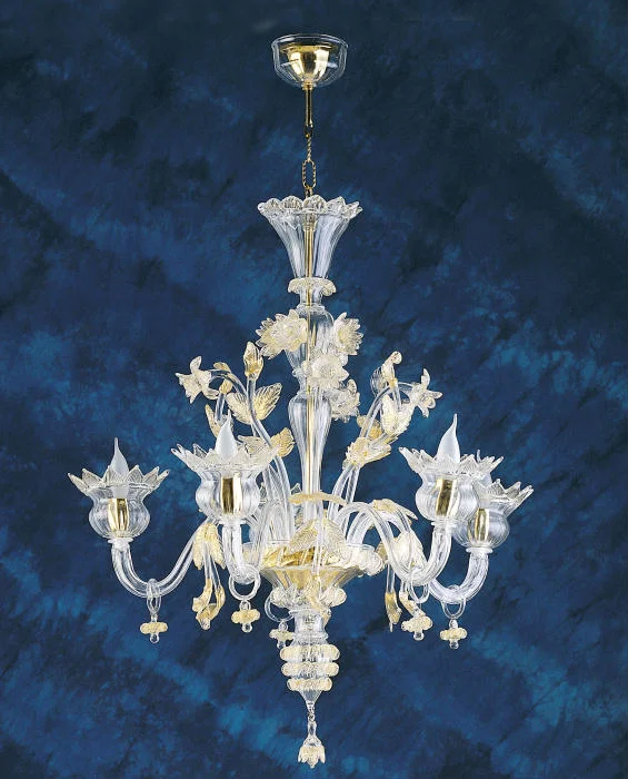 Chandeliers with Multiple Lights for Maximum IlluminationGolden Murano Glass Chandelier With Droplets Chandeliers with Multiple Lights for Maximum IlluminationGolden Murano Glass Chandelier With Droplets