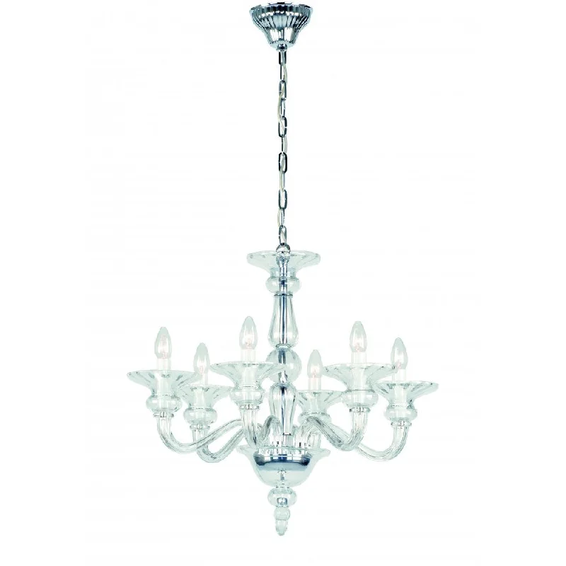 Chandeliers with Metal Frames in Copper FinishImpex Lighting CB301164/06/CH Zagreb Clear Glass Chrome Chandeliers with Metal Frames in Copper FinishImpex Lighting CB301164/06/CH Zagreb Clear Glass Chrome