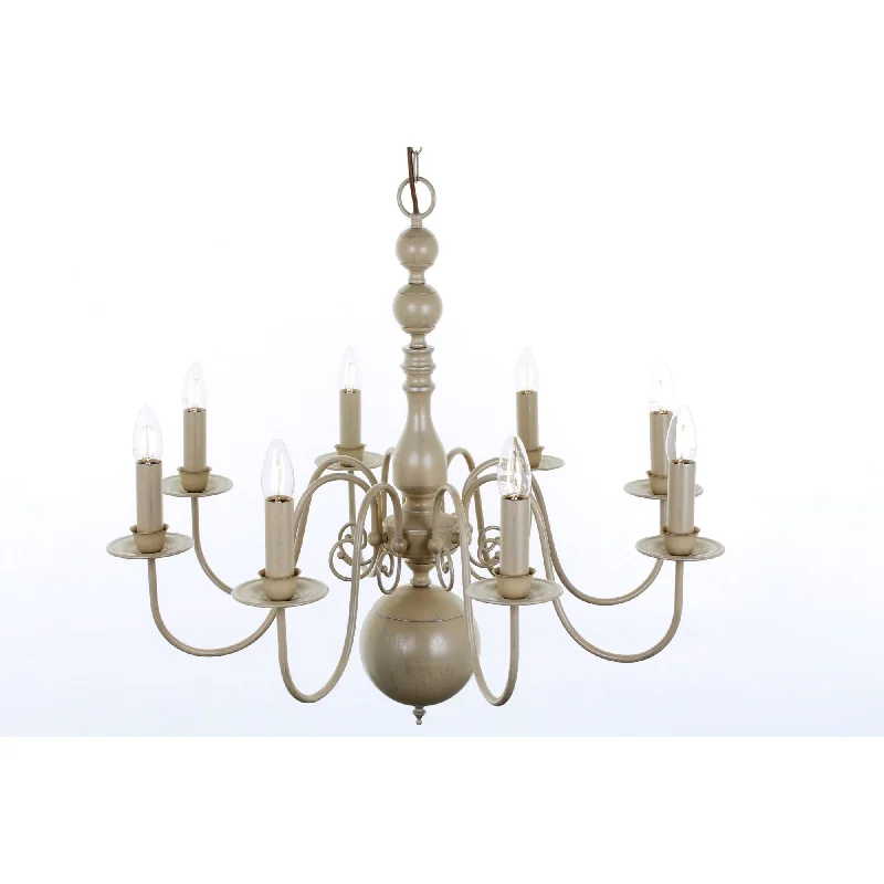 Chandeliers with Dimmable Lights for Ambiance ControlImpex Lighting PG05579/08/CRM Bologna Flemish 8 Light Chandelier Cream Chandeliers with Dimmable Lights for Ambiance ControlImpex Lighting PG05579/08/CRM Bologna Flemish 8 Light Chandelier Cream
