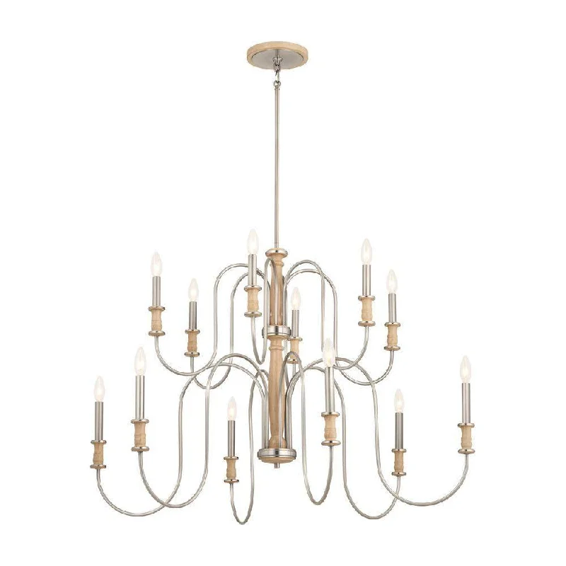 French Country Chandeliers with a Romantic AuraKichler Karthe Chandelier 12Lt