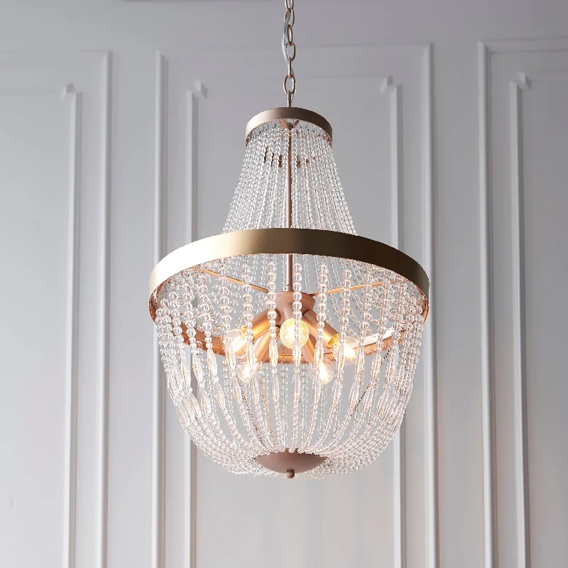 Chandeliers with Metal Frames in Copper FinishCelina 5Lt Indoor Pendant Light In Rose Gold Paint & Clear Glass Finish Chandeliers with Metal Frames in Copper FinishCelina 5Lt Indoor Pendant Light In Rose Gold Paint & Clear Glass Finish