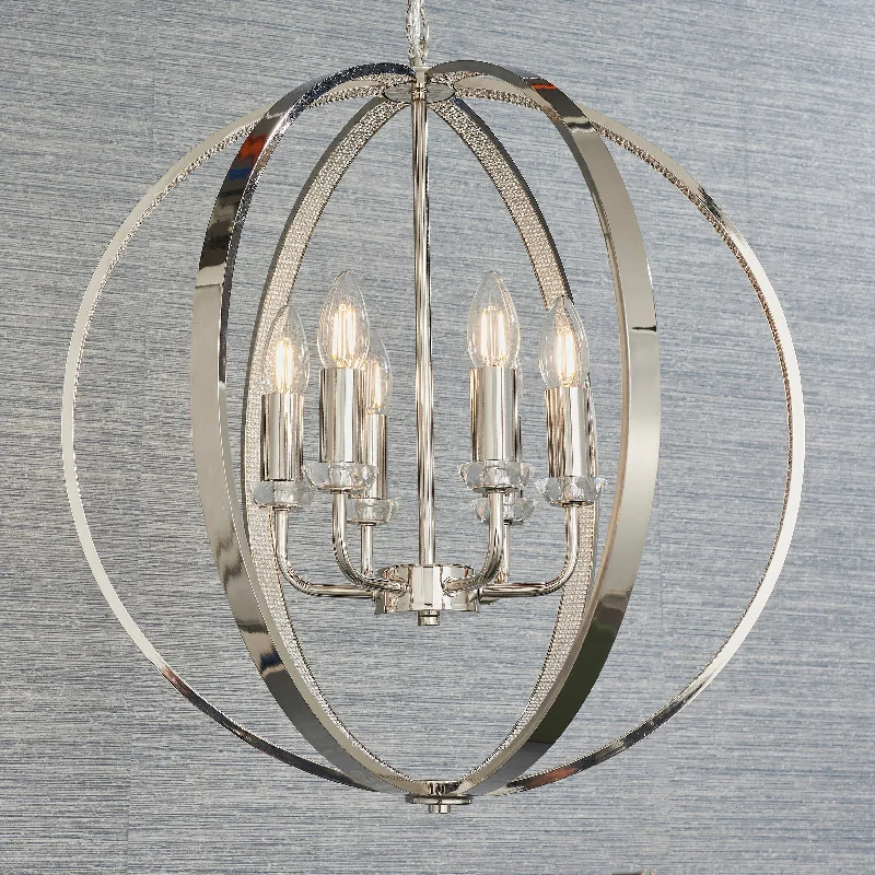 Rustic Wood Chandeliers for Country - Style HousesLuxe 6Lt Indoor Pendant Light In Bright Nickel Plate With Clear Crystal & Faceted Acrylic Finish Rustic Wood Chandeliers for Country - Style HousesLuxe 6Lt Indoor Pendant Light In Bright Nickel Plate With Clear Crystal & Faceted Acrylic Finish