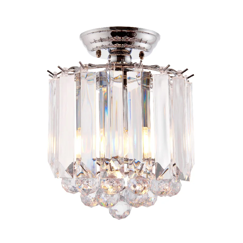 Chandeliers with Multiple Lights for Maximum IlluminationPrairie 2Lt Indoor Flush Light In Chrome Plate & Clear Acrylic Finish Chandeliers with Multiple Lights for Maximum IlluminationPrairie 2Lt Indoor Flush Light In Chrome Plate & Clear Acrylic Finish